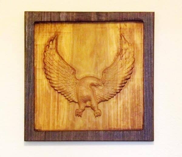 Wood Carving - Eagle in Flight