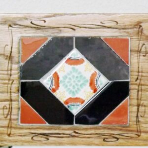 CERAMIC-TILE-GREEN-FLOWER-TRIVET