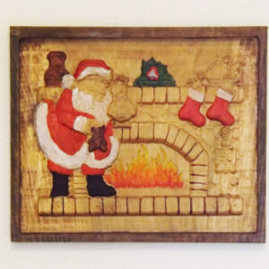 Fireplace Santa