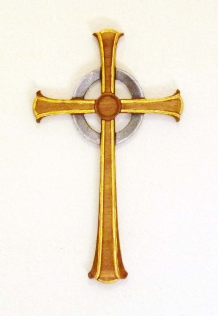 wood-cross-gold-silver